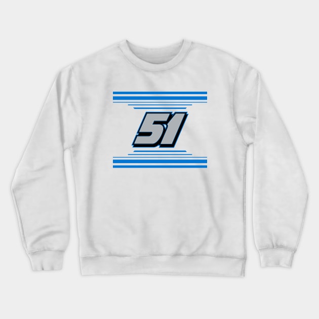 Jeremy Clements #51 2024 NASCAR Design Crewneck Sweatshirt by AR Designs 